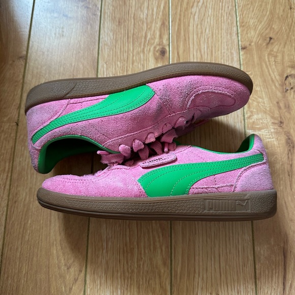 Puma Palermo Suede Pink Women's Sneakers - Picture 3 of 7